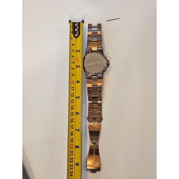 MICHAEL KORS Rose Gold Tone All Steel Chronograph Watch - Picture 8 of 9